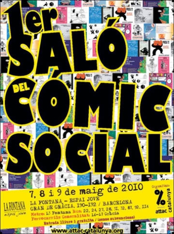 Primer Saló del Còmic Social, del 7 al 9 de maig a  Barcelona