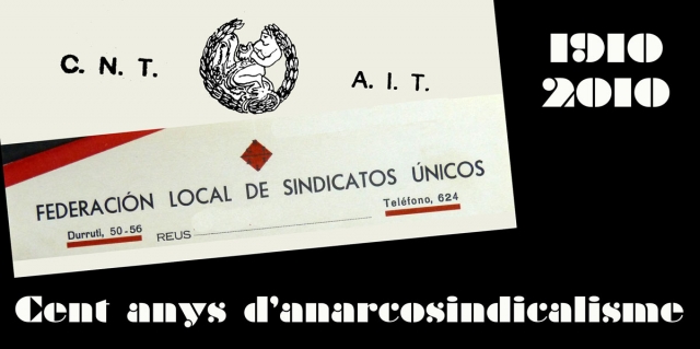 Conferències a Reus sobre l’anarcosindicalisme al Baix Camp i al Priorat abans de la Guerra Civil, els dies 16 i 23 de novembre