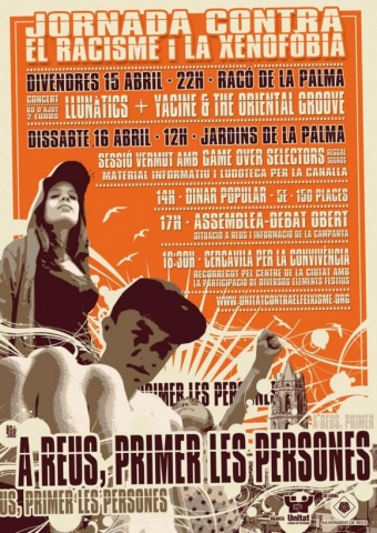 Jornada contra el racisme i la xenofòbia, 15-16 d’abril a Reus