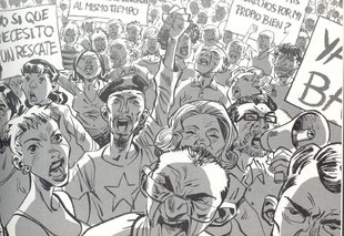 Els “indignats”, en còmic