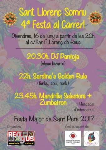 Festa-Concert al carrer Sant Llorenç de Reus el divendres 16 de juny