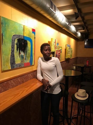 ‘Qui soc jo’, exposició de pintures de la senegalesa Marie Ngom al Bar Campus durant el mes de juny