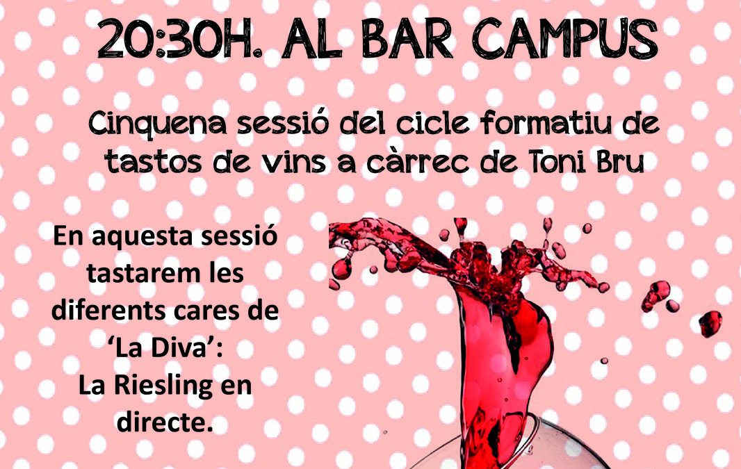 5è Tast de Vins Varietals al Bar Campus el 10 de juny