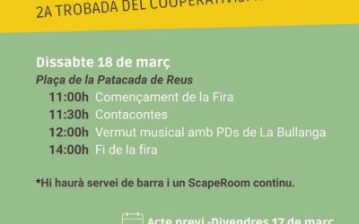 2a trobada del cooperativisme de Reus el 18 de març