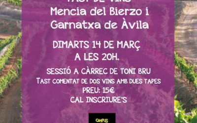 14è tast de vins al Bar Campus el 14 de març