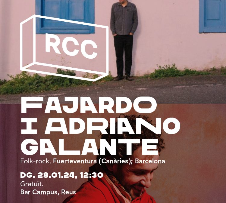 Concert de Fajardo i Adriano Galante el 28 de gener al Bar Campus